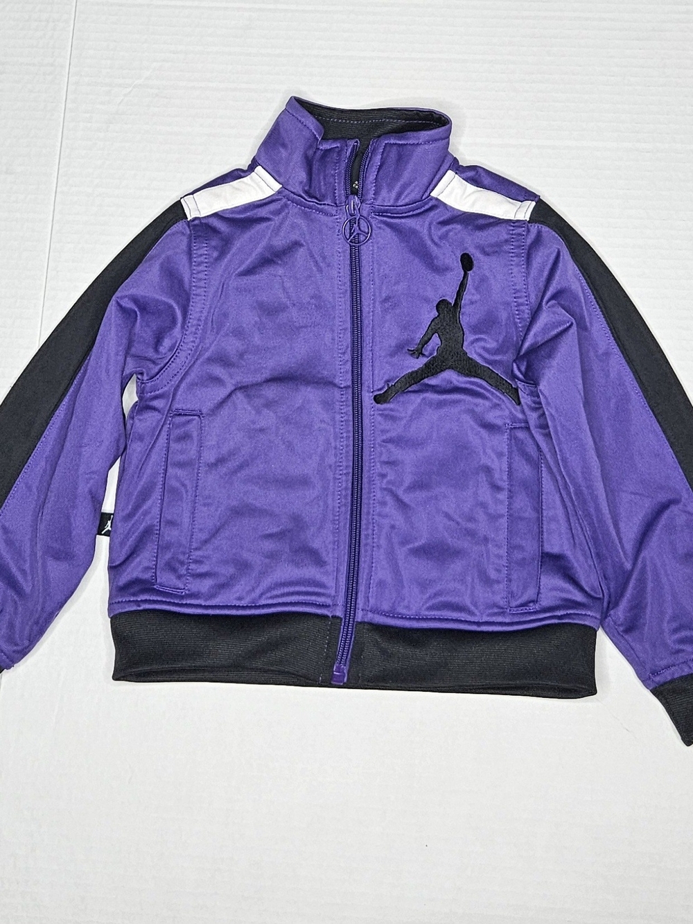 Jordan Purple and Black Kids' Athletic Jacket with Jumpman